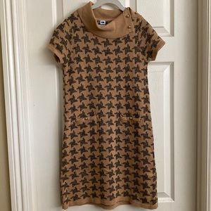 Janie and Jack tan color size 12 sweater dress